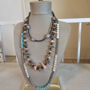 Multicolor Beaded Necklace Set